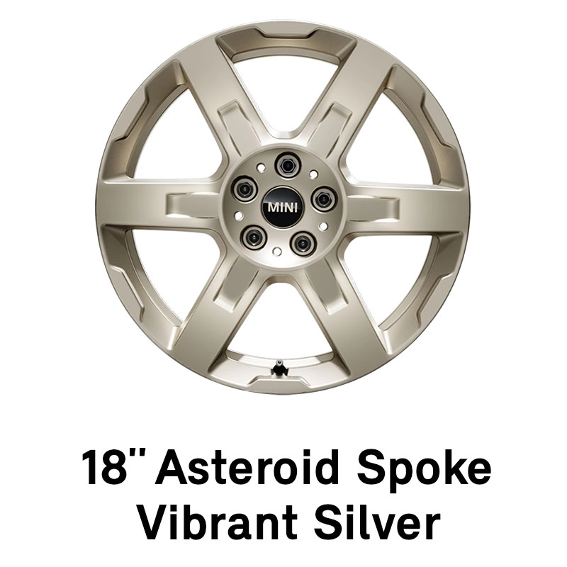 MINI Rim: 18 inch Asteroid Spoke Vibrant Silver