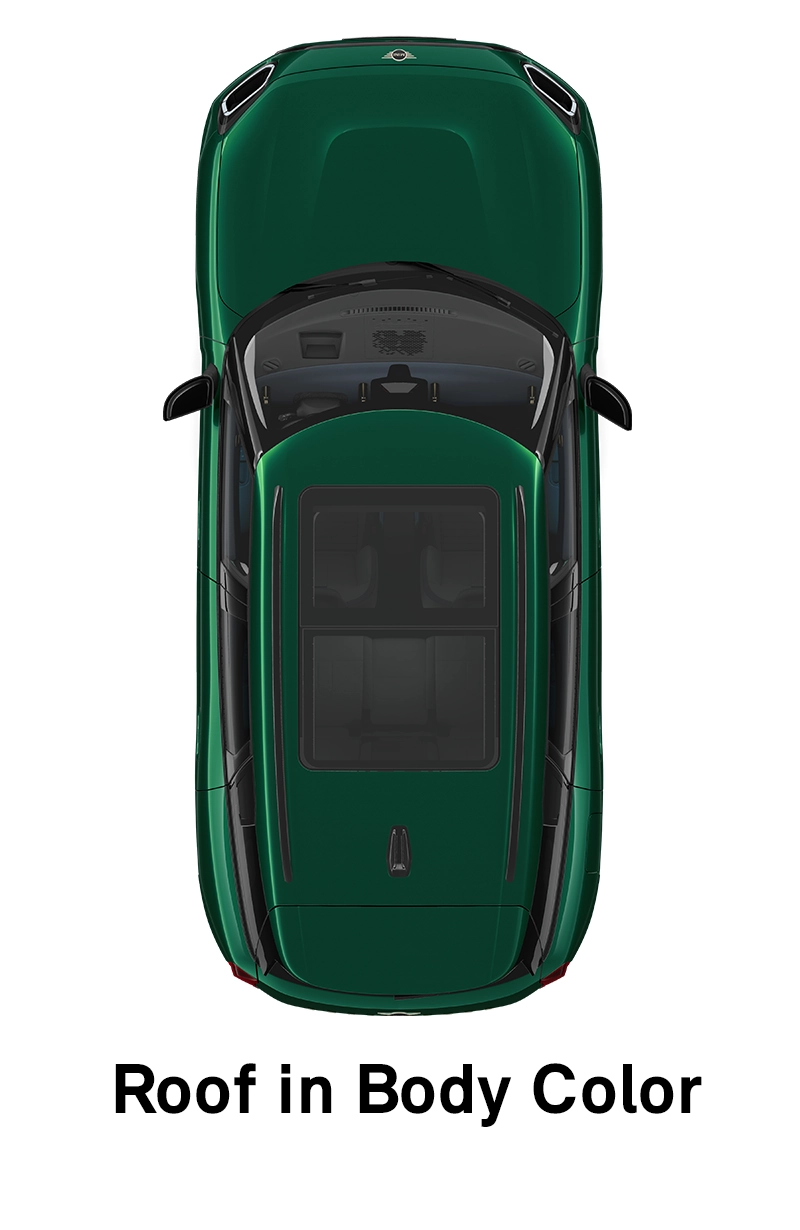 MINI Roof: Roof and Mirror Caps in Body Colour