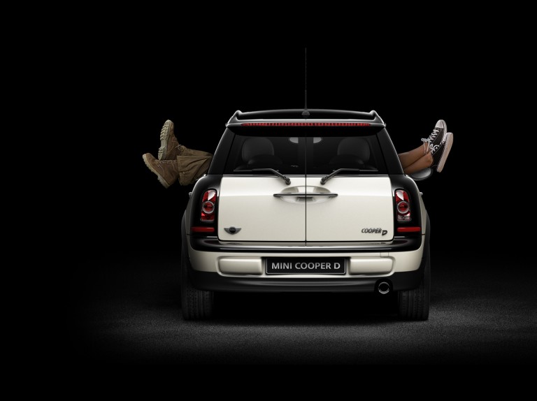 MINI Balloon Financing. Mini Cooper D back profile shot.